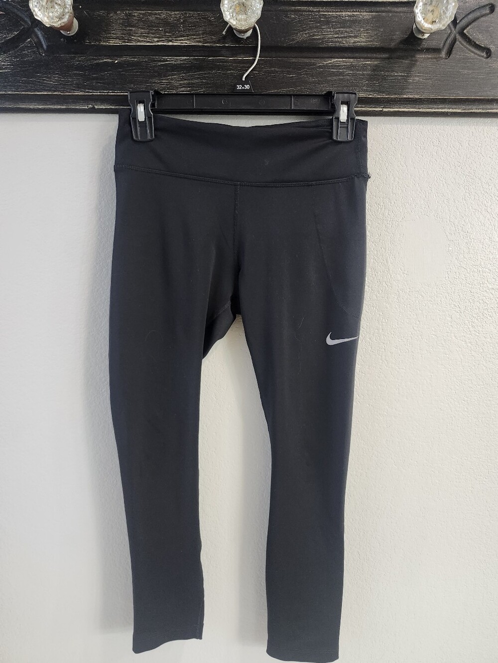 Nike Black Leggings with Swoosh Logo